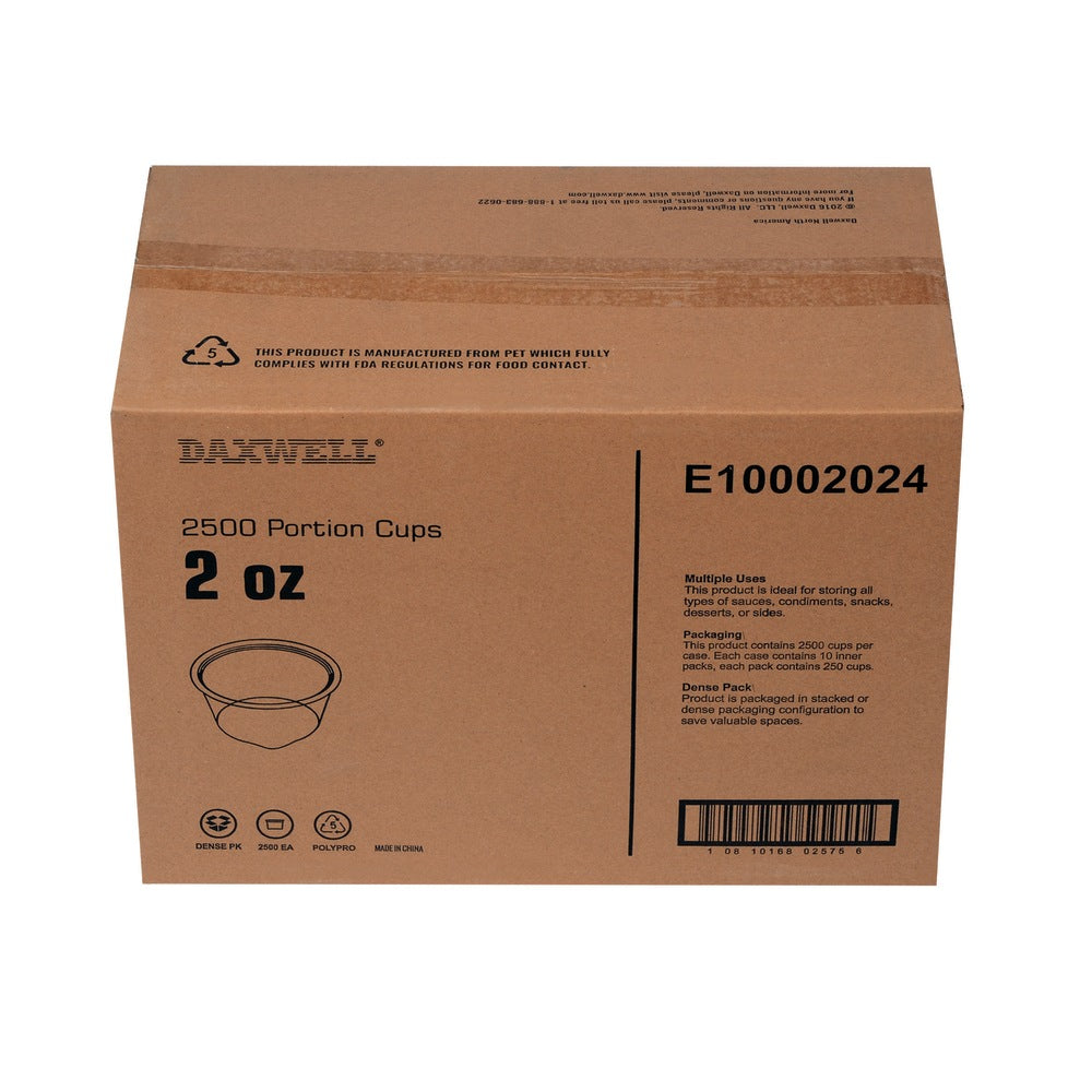 Portion Cups, 2 Oz, Carton Of 250