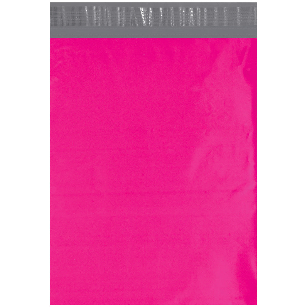 Partners Brand 12in x 15-1/2in Poly Mailers, Pink, Case Of 100 Mailers
