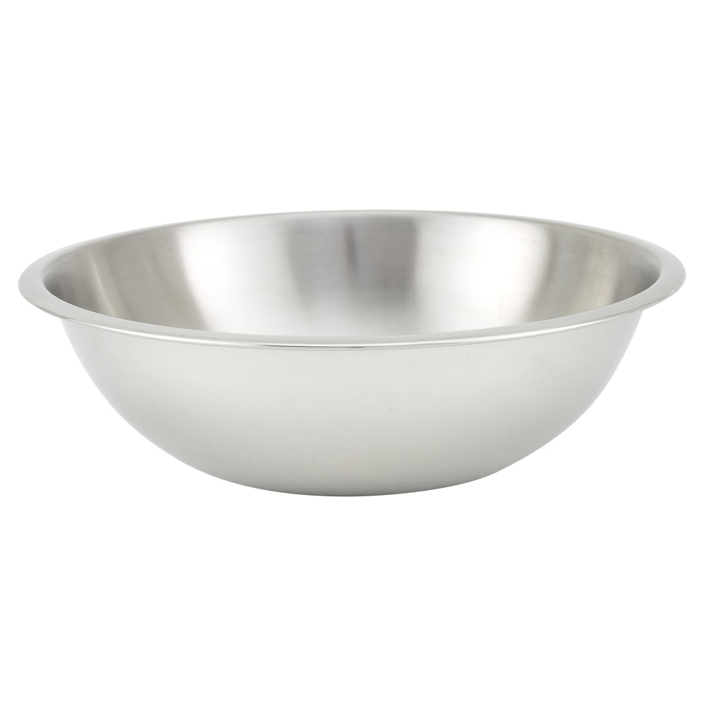 Winco Heavy-Duty Mixing Bowl, 8 Qt, Stainless Steel