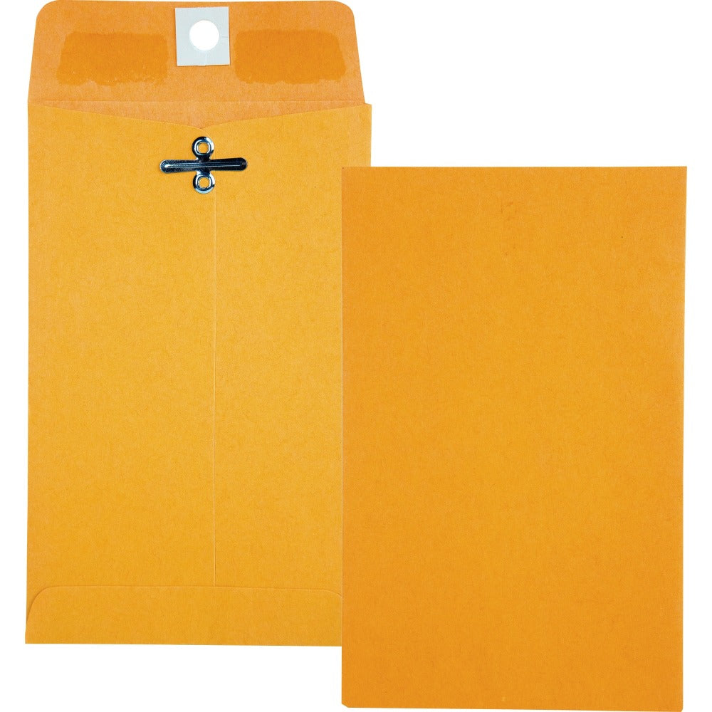 Quality Park #15 Clasp Envelopes, Clasp Closure, Brown, Box Of 100