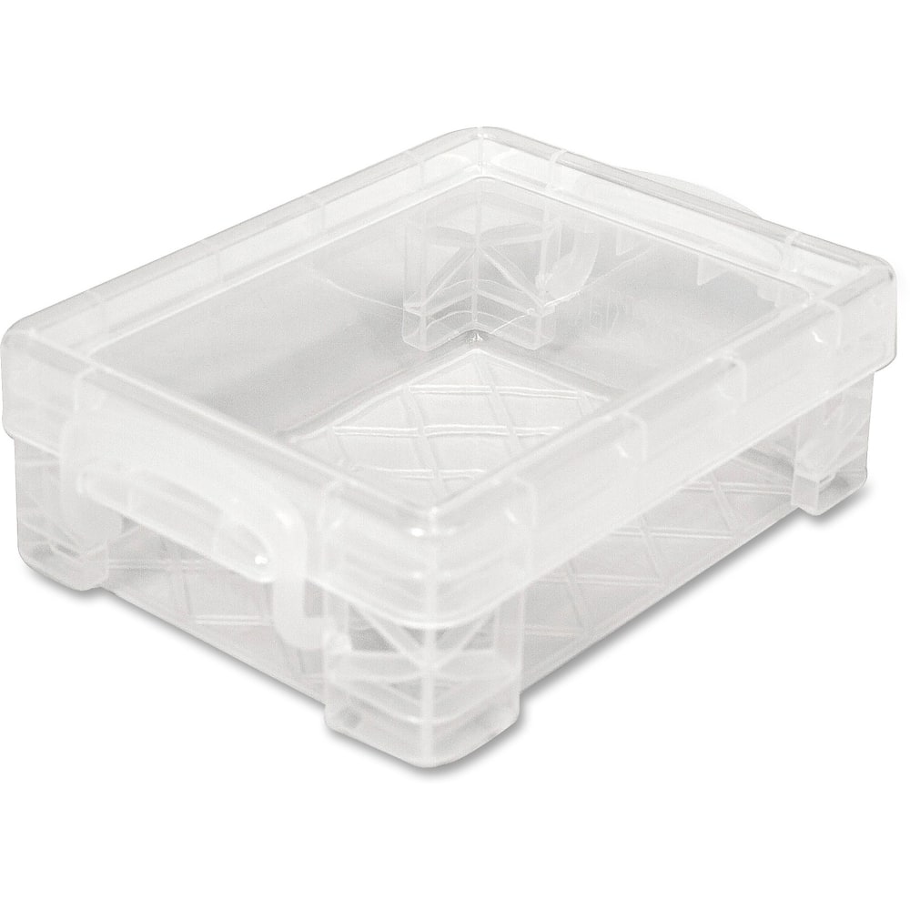 Advantus Super Stacker Crayon Storage Box, 4 4/5in x 3 1/5in x 1 3/5in, Clear