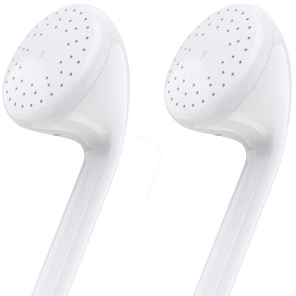 4XEM Premium Earbud Headphones With Microphone For iPhone, iPod And iPad Devices, White