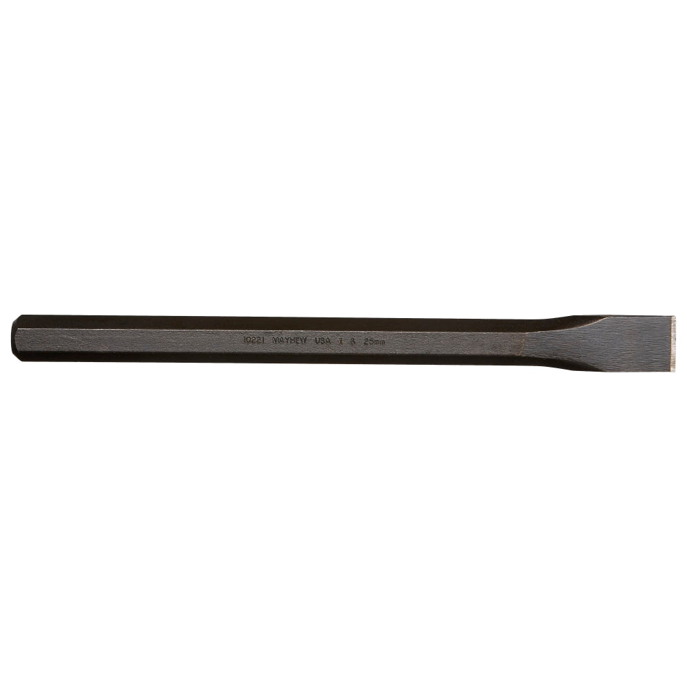 Mayhew Tools Extra Long Cold Chisels, 12 in Long, 1 in Cut, 6 per box