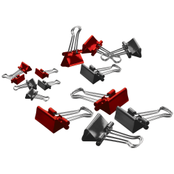 Office Depot Brand Binder Clips, Mini, 9/16in Wide, 1/4in Capacity, Assorted Colors, Pack Of 60