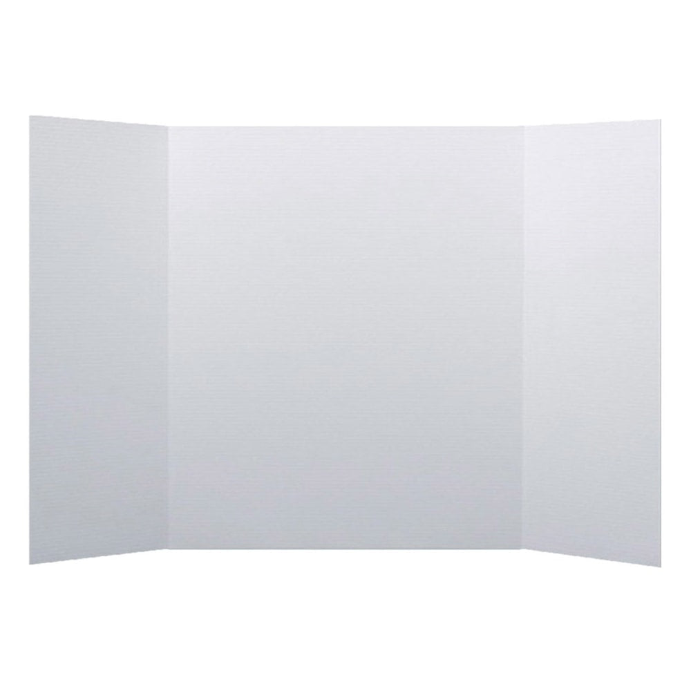 Flipside Corrugated Project Boards, 1 Ply Cardboard, 24in x 48in, White, Pack Of 24 Boards