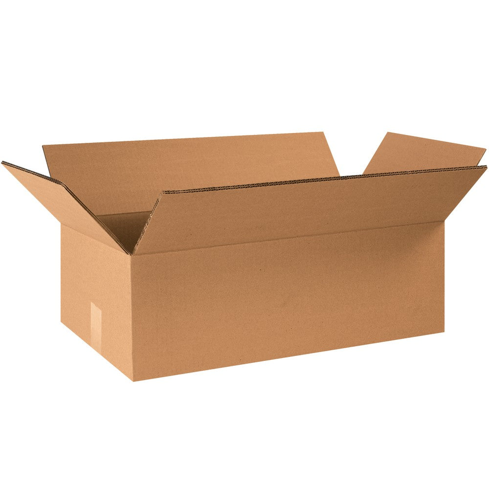 Partners Brand Double-Wall Heavy-Duty Corrugated Cartons, 24in x 12in x 8in, Kraft, Box Of 15