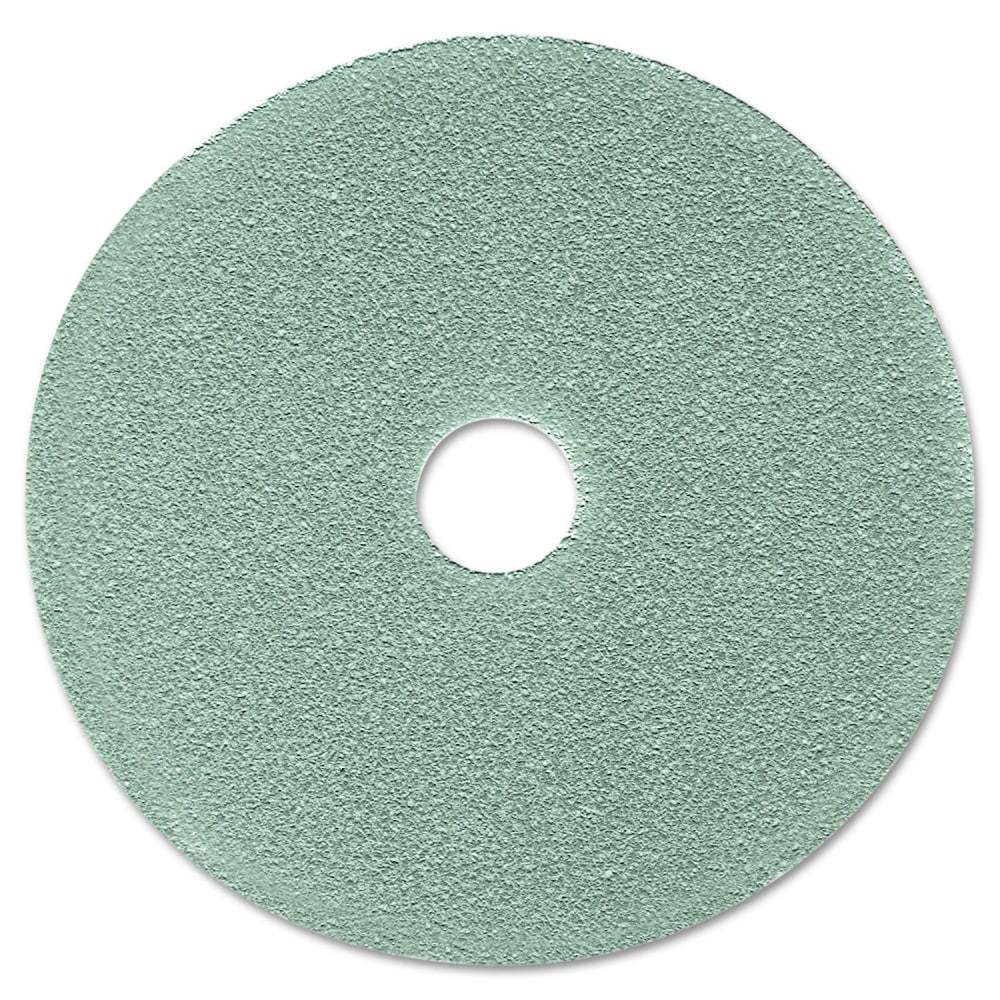 3M Aqua Burnish Ultra High-Speed Floor Burnishing Pads 3100, 19in Diameter, Aqua, 5/Carton