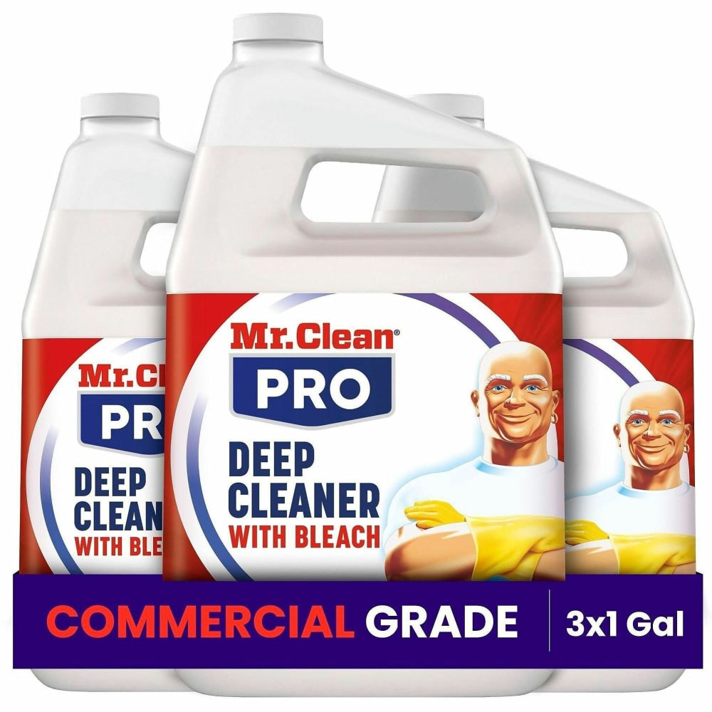 Mr. Clean PRO Deep Cleaner with Bleach, 128 Oz, Pack Of 3, 25676