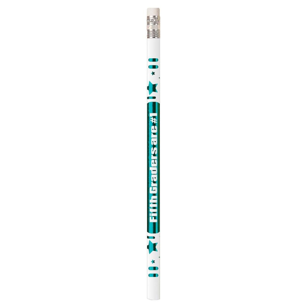 Musgrave Pencil Co. Inc. Motivational Pencils, 5th Graders Are #1, 12 Pencils Per Pack, Set Of 12 Packs