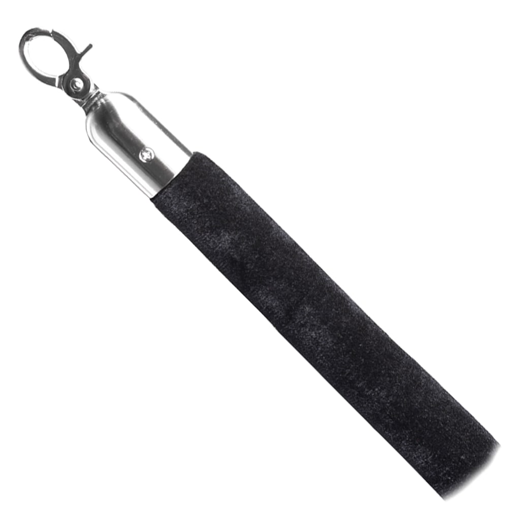 CSL Velour Stanchion Rope, 4inH x 4inW x 60inL, Black