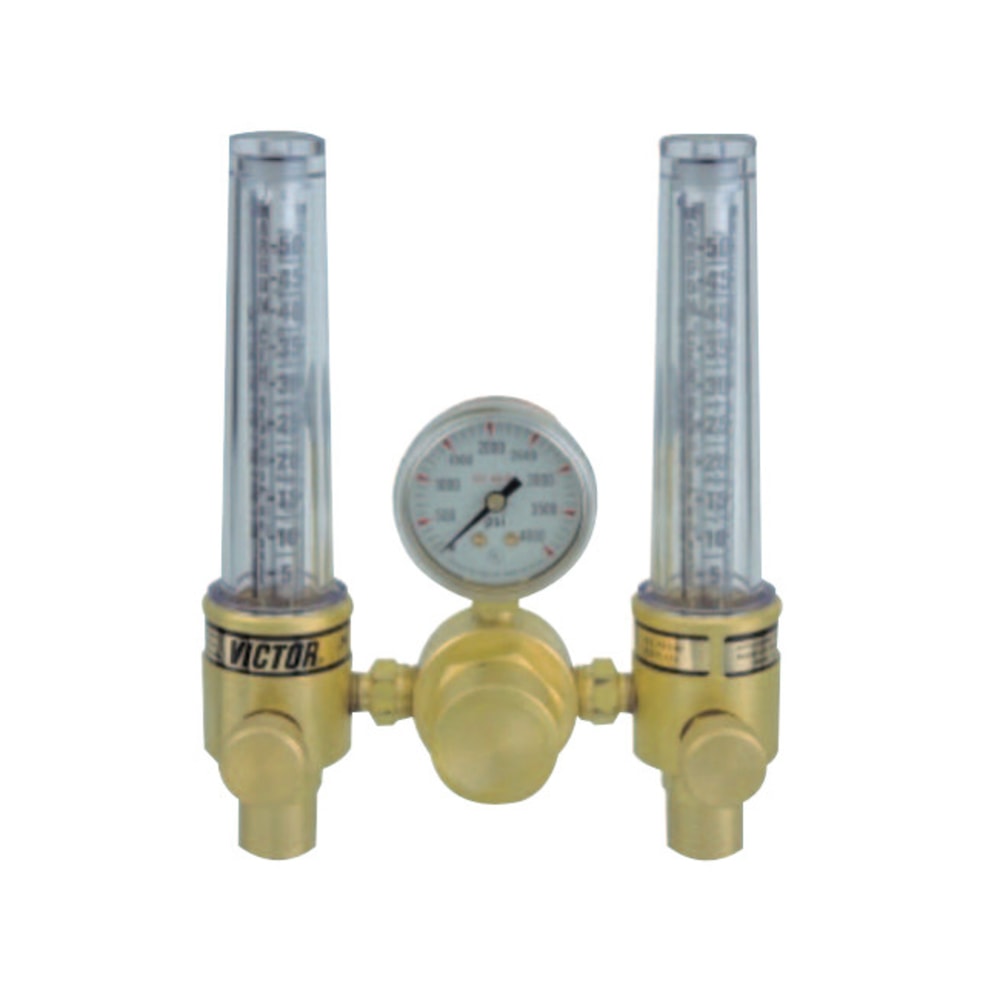 Victor DFM Dual Flowmeter Regulators, Argon; Helium, CGA 580, 3,000 psig inlet