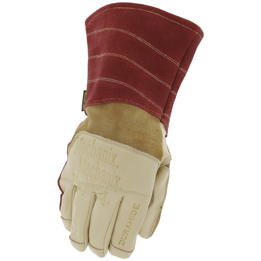 Mechanix Wear Flux Durahide Leather Welding Gloves, XXL, Red/Tan