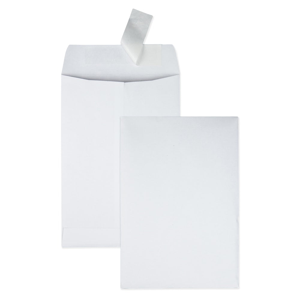 Quality Park Redi-Strip Catalog Envelopes, 6 1/2in x 9 1/2in, Self-Adhesive, White, Box Of 100