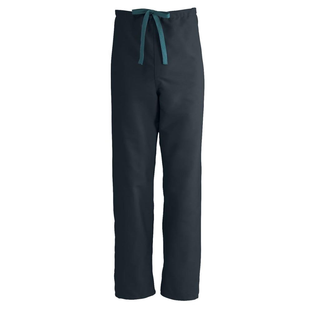Medline ComfortEase Unisex Reversible Drawstring Pants, 2X, Black
