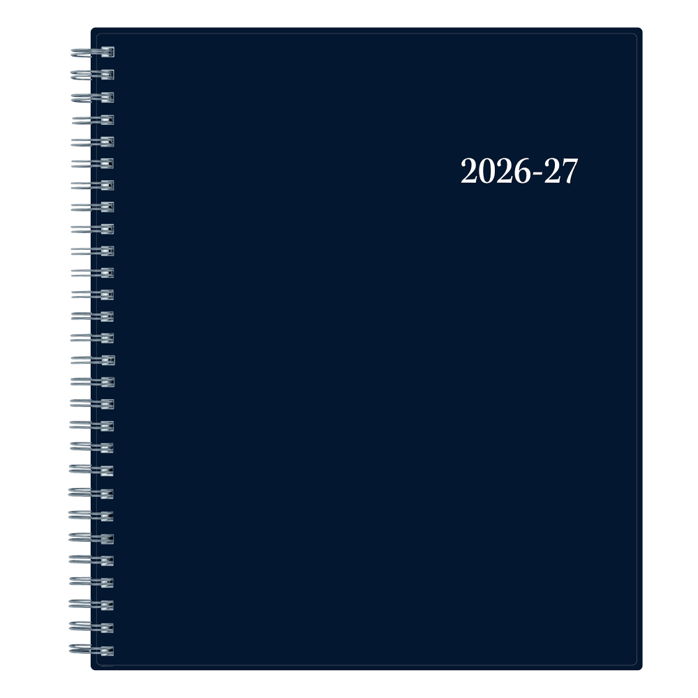 Planning Calendar BS Collegiate Navy PP 8x10 AY26-27 Monthly