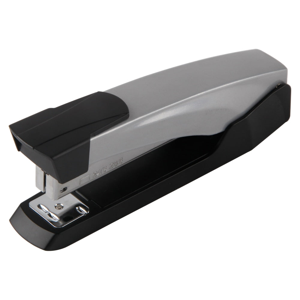 Office Depot Brand Full-Strip Metal Desktop Stapler, 25 Sheets Capacity, Silver