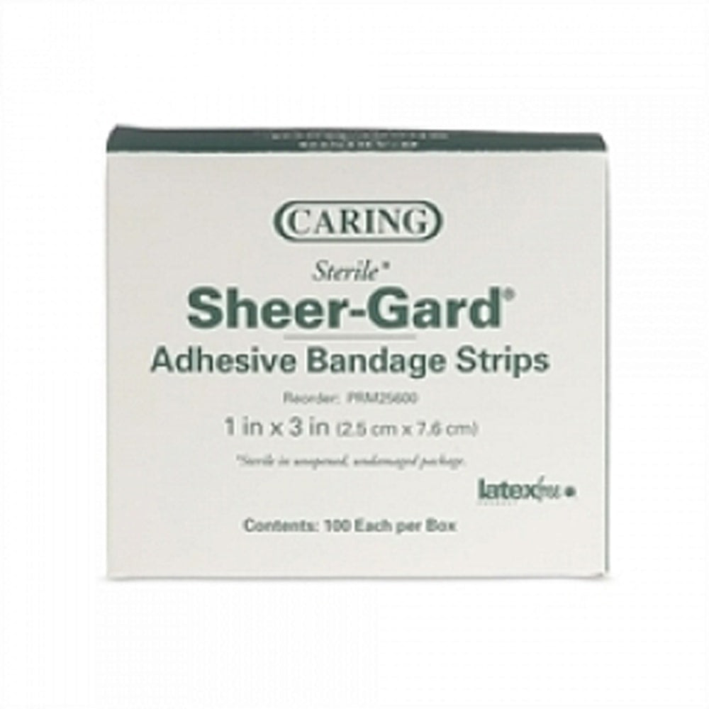 Medline Caring Plastic Adhesive Bandages, 3/4in x 3in, Tan, 100/Box, Case Of 12 Boxes