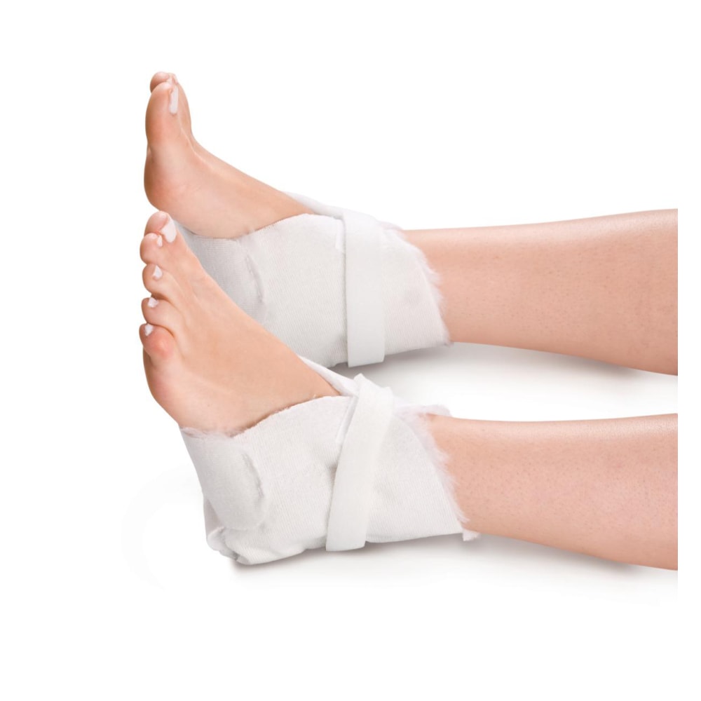 Medline Economy Heel Protectors, White, Pack Of 6