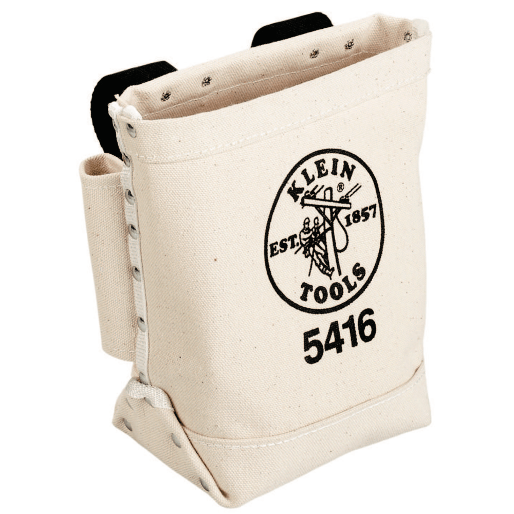 Klein Tools Bull Pin and Bolt Bags, 3 Compartments, 10 in X 5 in, Canvas