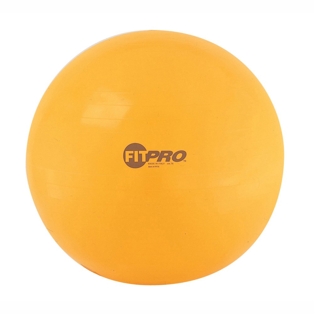 Champion Sports Fitpro Training & Exercise Ball, 29-1/2in x 29-1/2in, Yellow
