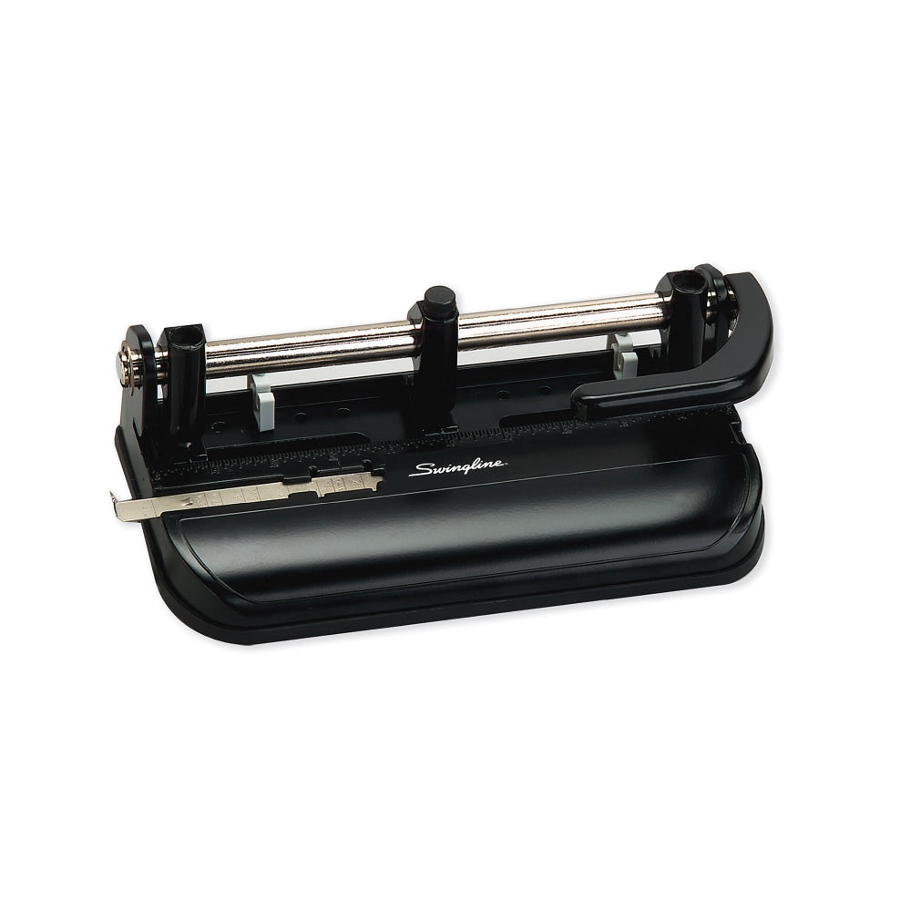 Swingline Lever-Handle Heavy-Duty Paper Punch, Black