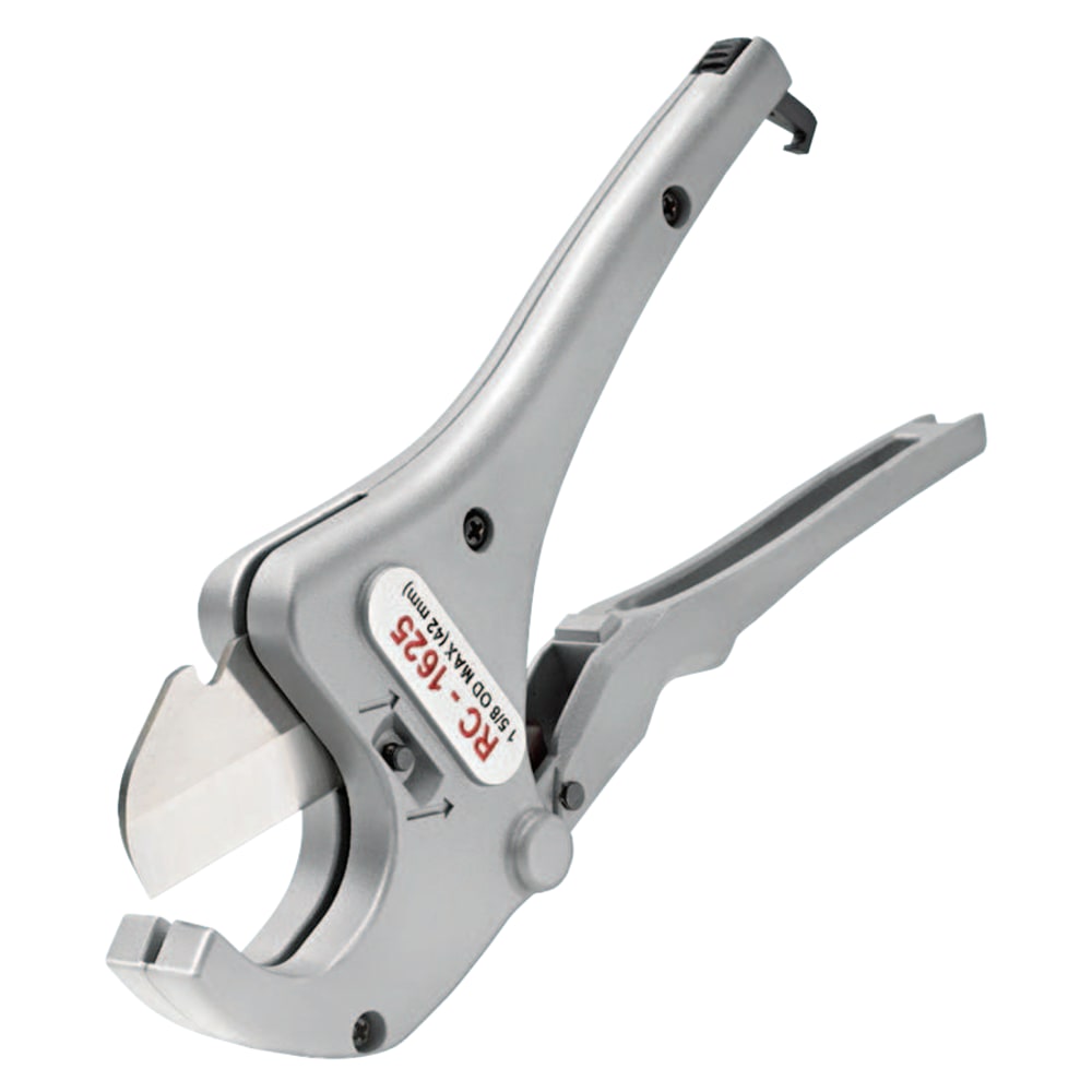 RIDGID Ratcheting Pipe and Tubing Cutter, 1/2 in-1 5/8 in Cap., For Plastic Pipe/Tubing