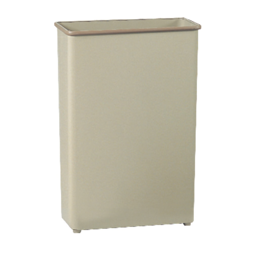 Safco Rectangular Wastebasket, 22 Gallons, Sand