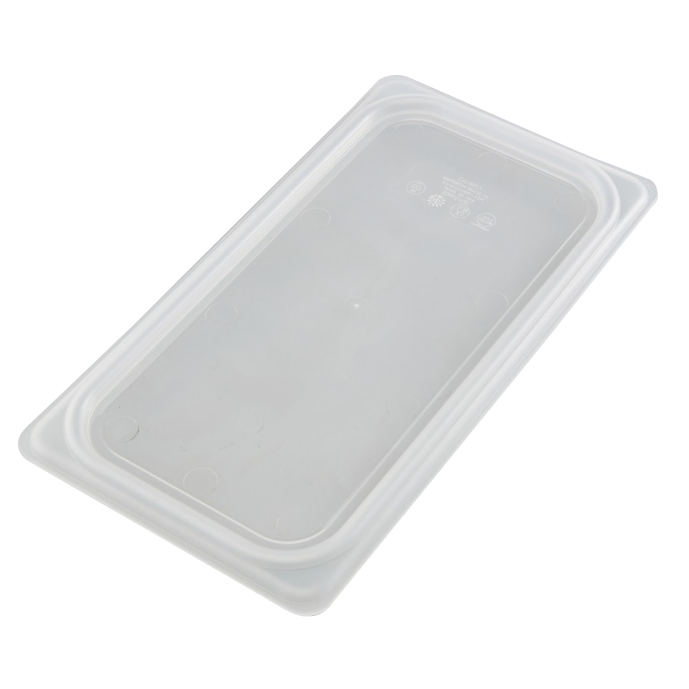 Cambro Translucent GN 1/3 Seal Covers For Food Pans, 3/4inH x 12-5/8inW x 12-5/8inD, Pack Of 6 Covers