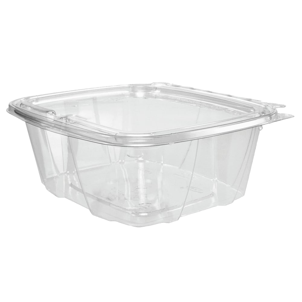 Dart ClearPac Containers, 7 1/8inH x 6 7/16inW x 2 5/8inD, 1 Qt, Clear, Pack Of 200 Containers