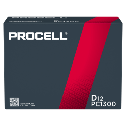 Procell D Alkaline Batteries, Pack Of 12