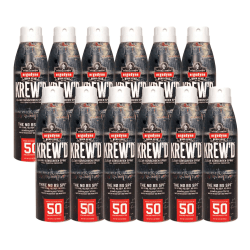 Ergodyne KREW-d 6353 SPF 50 Sunscreen Sprays, 5.5 Oz, Case Of 12 Sprays