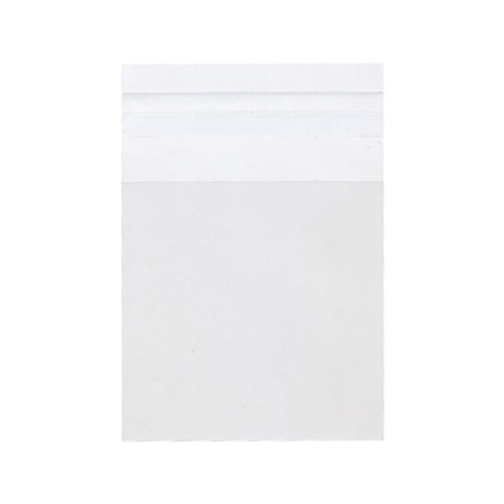 JAM Paper Self-Adhesive Cello Sleeve Envelopes, 3 1/4in x 3 1/4in, Clear, Pack Of 100