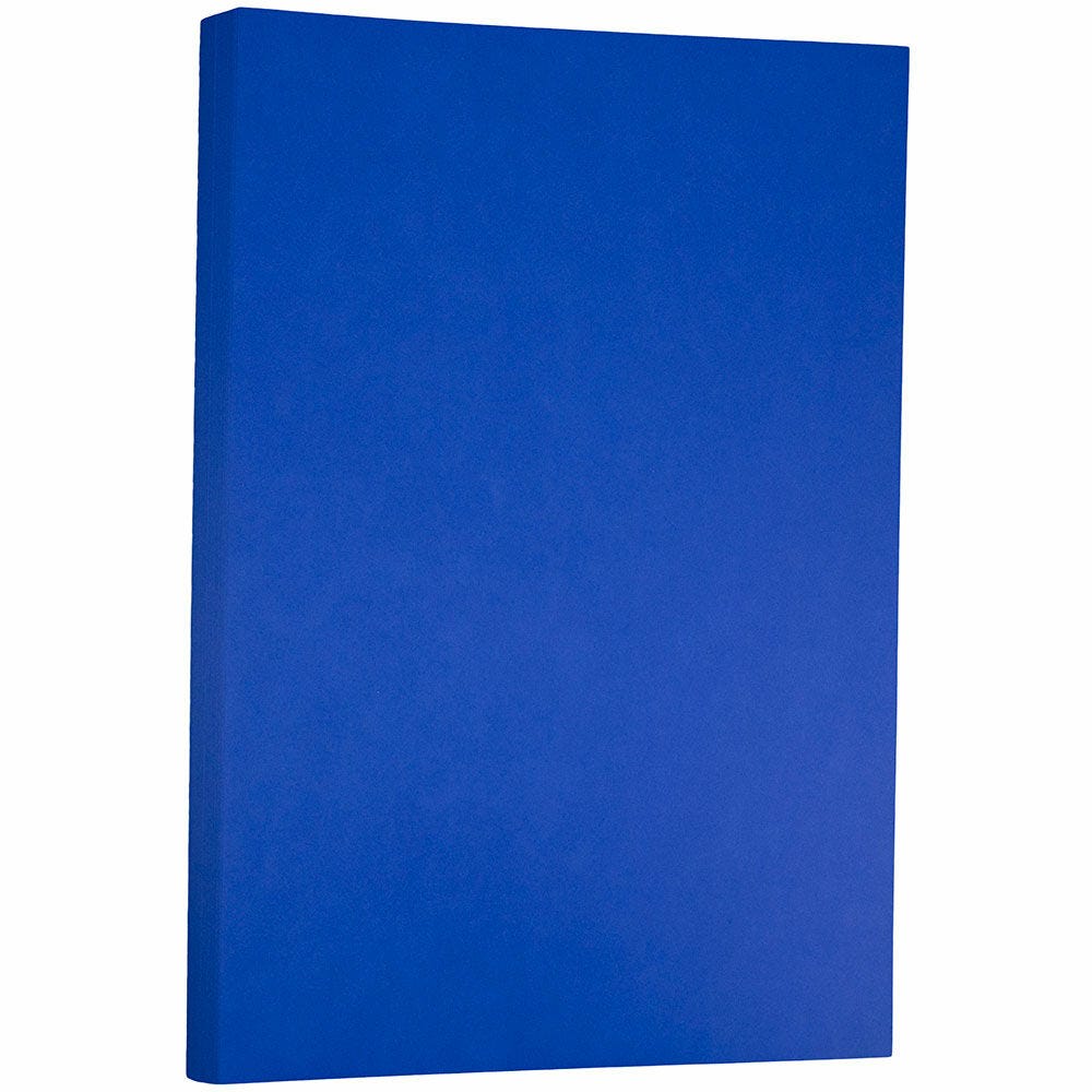 JAM Paper Ledger Matte Paper, Presidential Blue, Ledger (11in x 17in), 100 Sheets Per Pack, 24 Lb