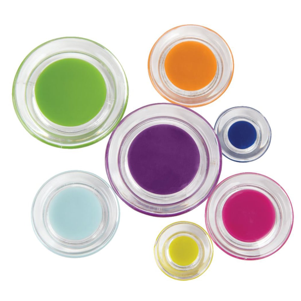 Office Depot Fashion Magnets, Assorted Shapes, Assorted Colors, Pack Of 30