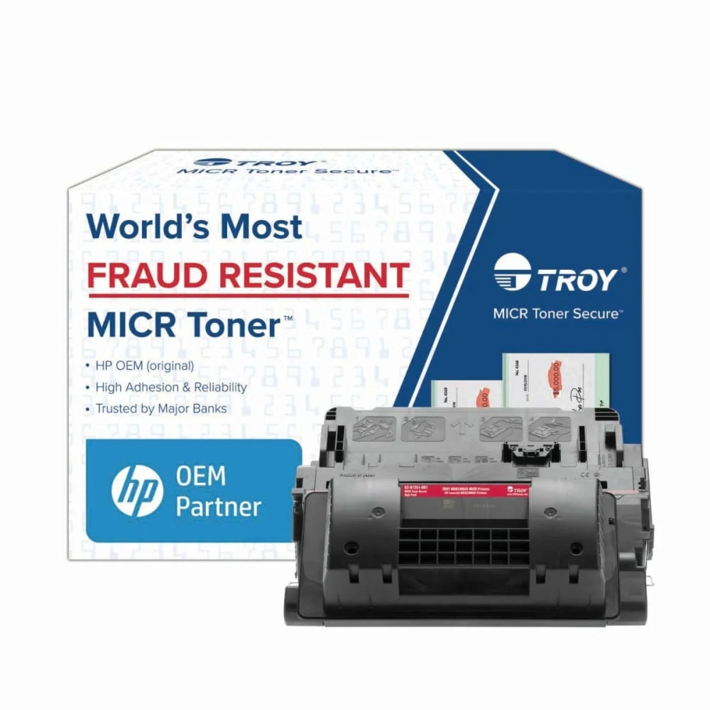TROY M602/M603 MICR Secure High-Yield Toner Cartridge for Check Printing, Black, Total Qty 1
