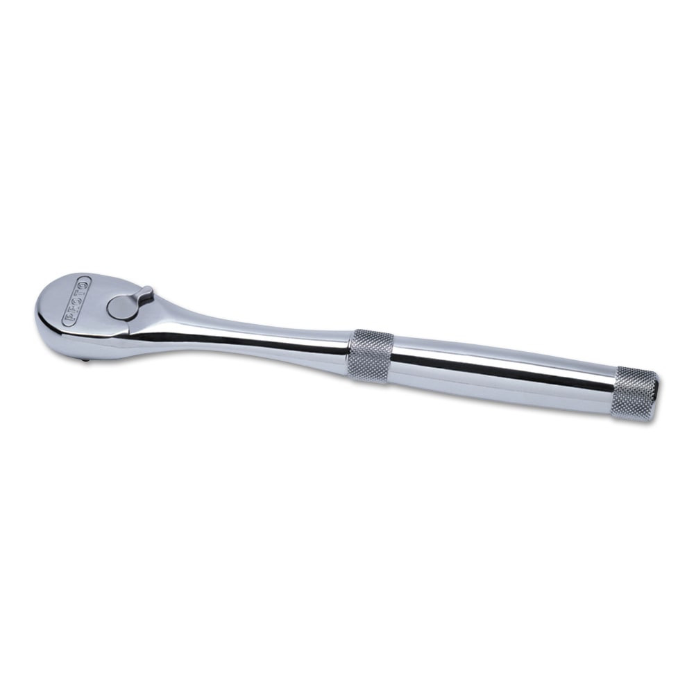 Black+Decker Pear Head Ratchet, Premium, 3/8 in Dr, 8 1/2 in L, Full Polish
