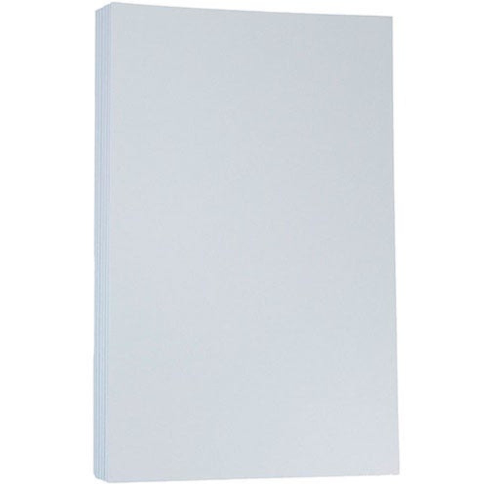 JAM Paper Legal Matte Paper, Baby Blue, Legal (8.5in x 14in), 50 Sheets Per Pack, 28 Lb