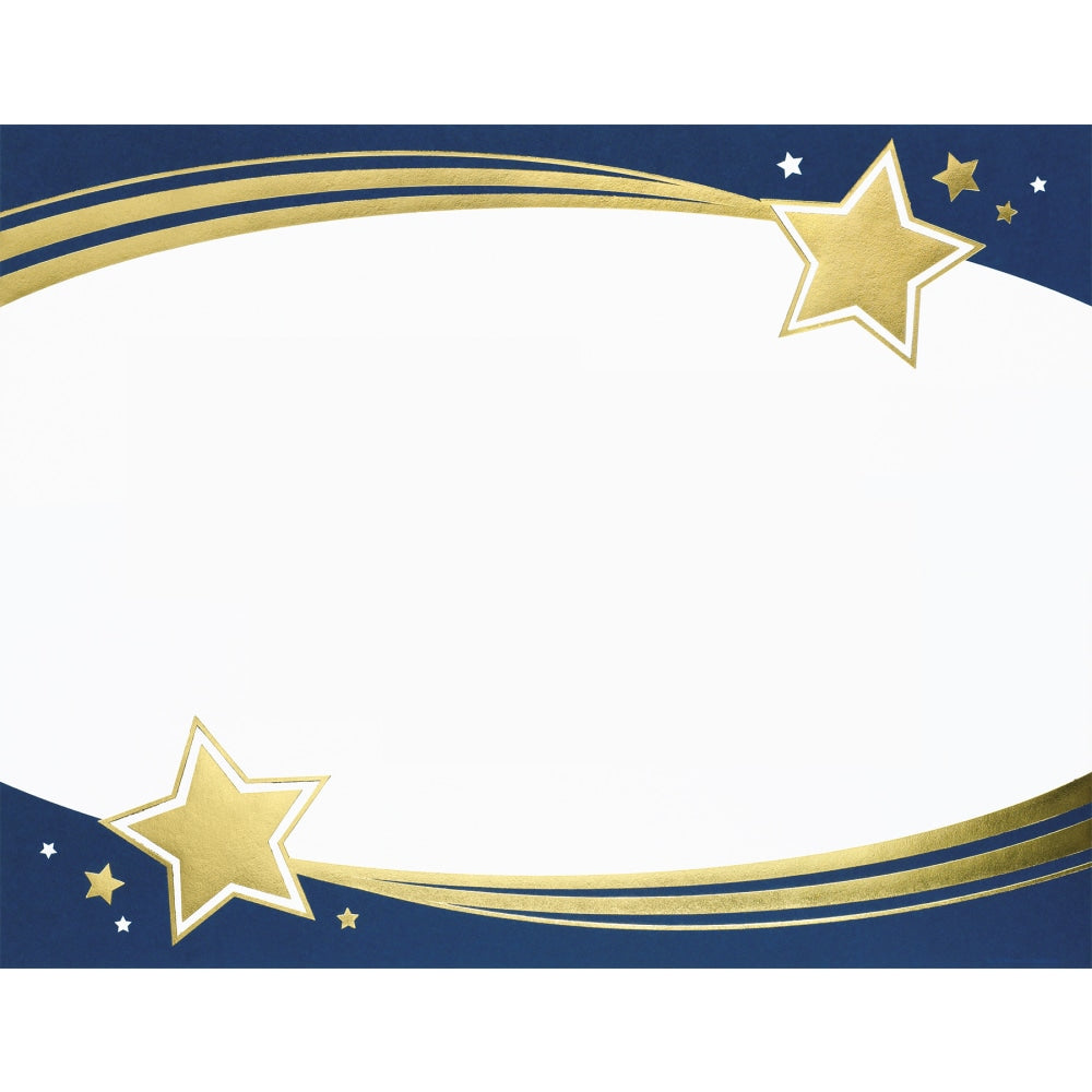 Great Papers! Foil Certificate, 8 1/2in x 11in, Shooting Stars, Pack Of 15