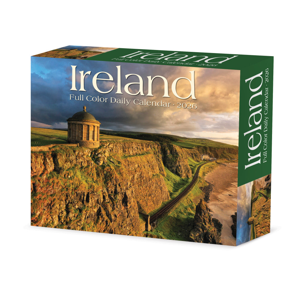 2026 Willow Creek Press Page-A-Day Daily Desk Calendar, 6-1/4in x 5-1/2in, Ireland, January To December, 54239