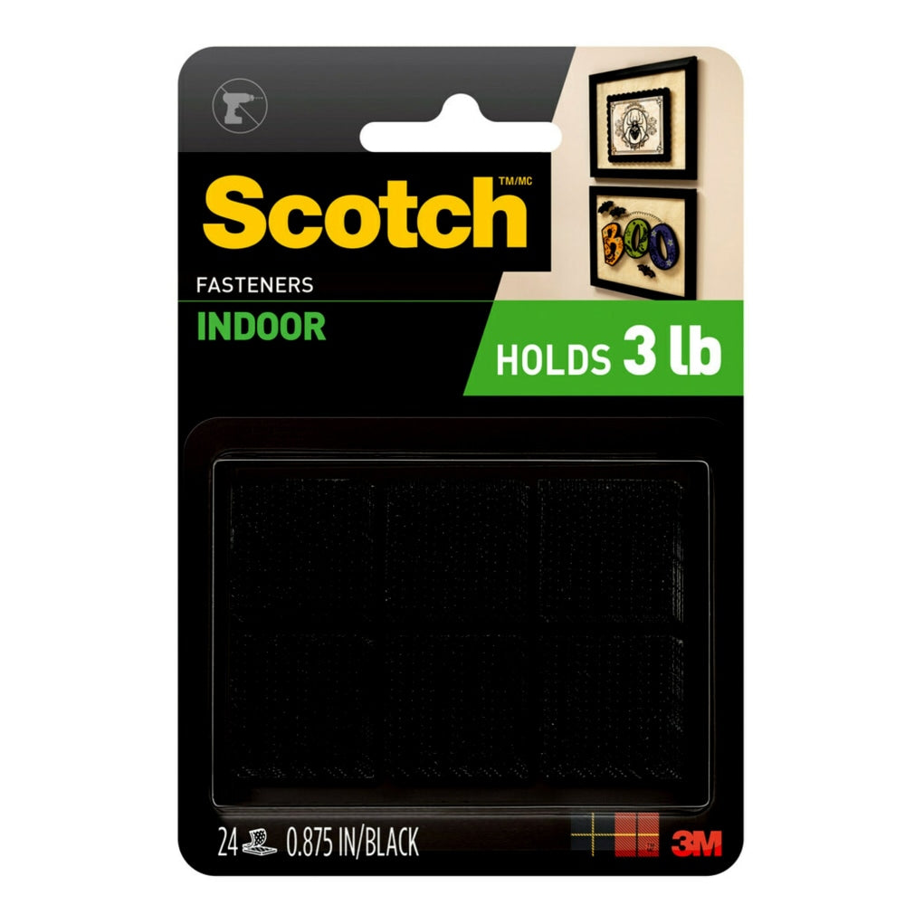 Scotch Indoor Fasteners , 7/8 in x 7/8 in (22 mm x 22 mm), RF7121X
