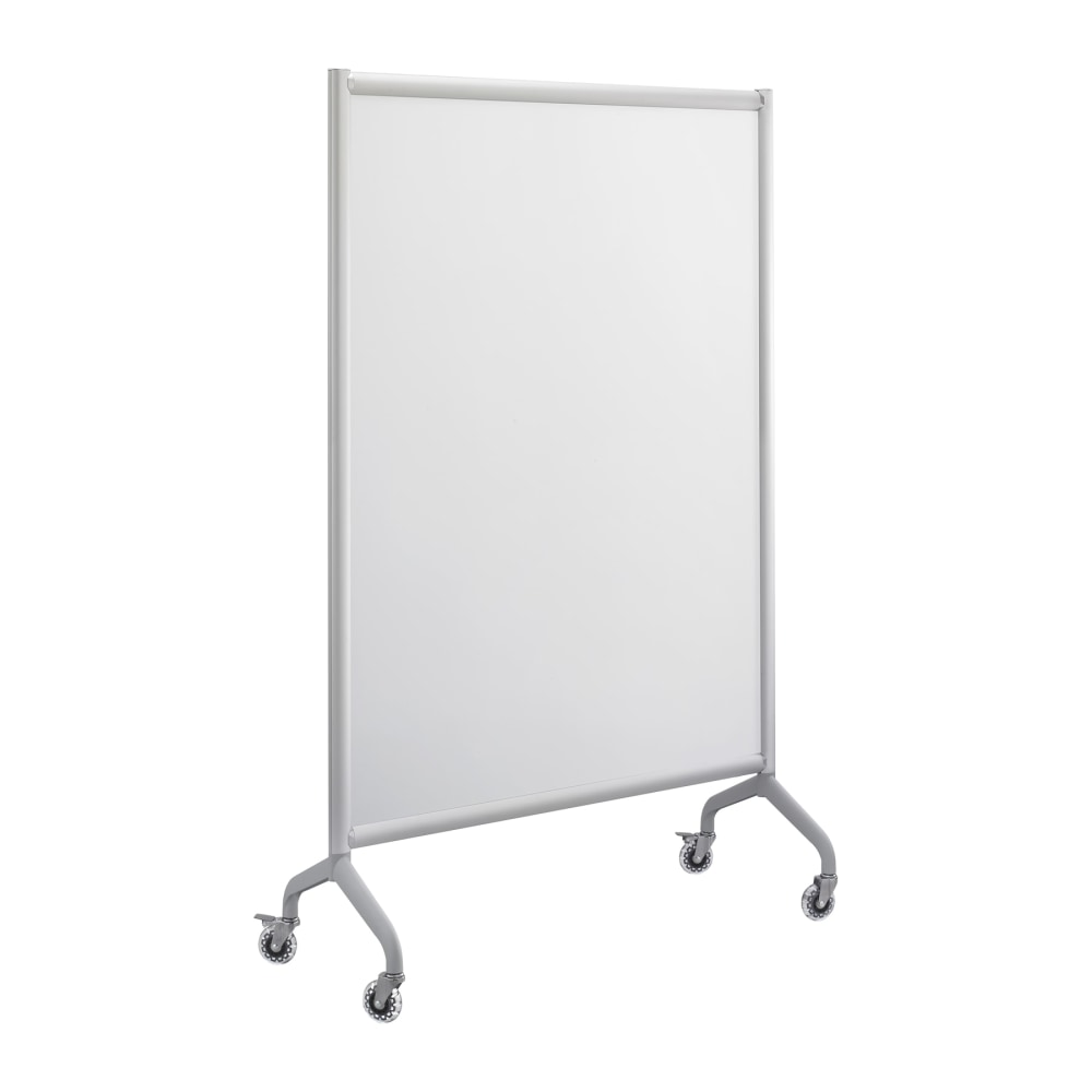 Safco Rumba Screen Dry-Erase Whiteboard, 66in x 42in, Aluminum Frame With Silver Finish