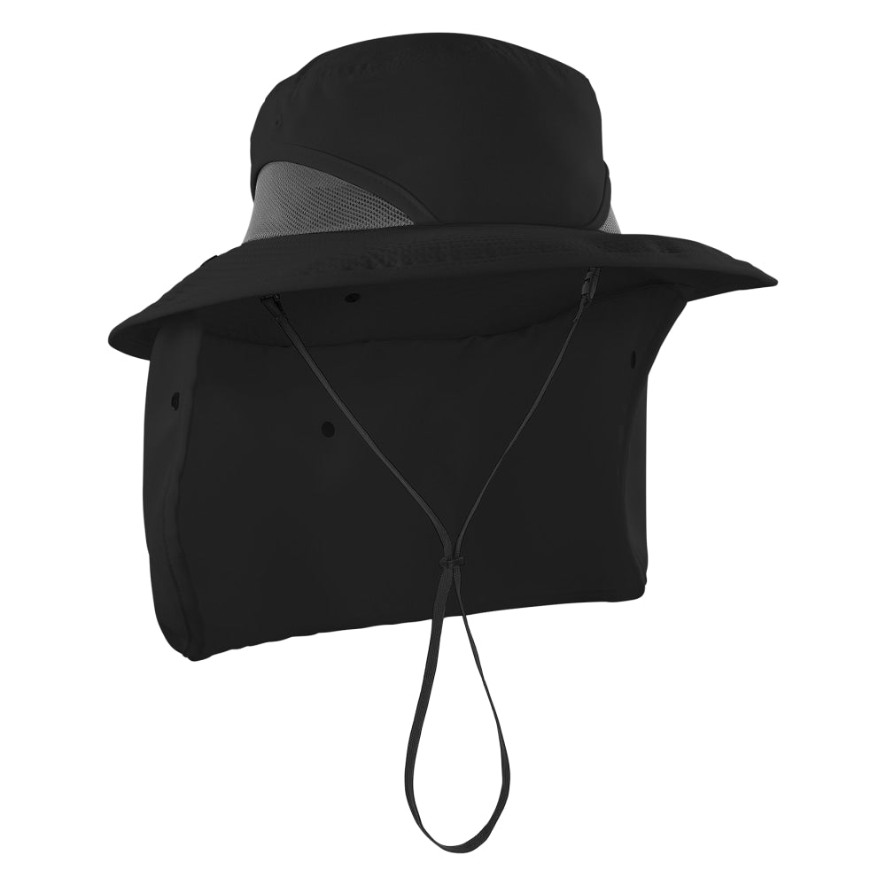 Ergodyne Chill-Its 8934 Ranger Hat with Neck Shade, S/M, Black