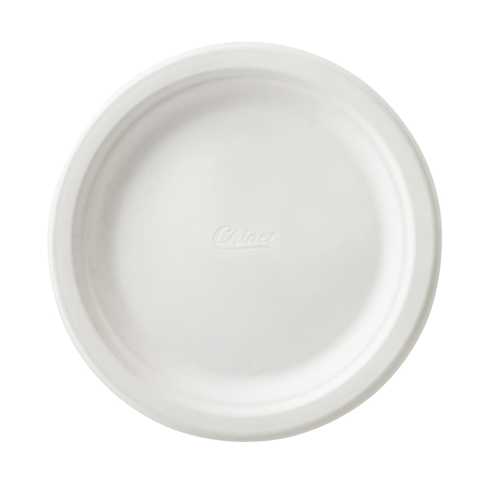 Chinet Round Paper Dinnerware, 6in Diameter, 100% Recycled, White, Carton Of 1,000