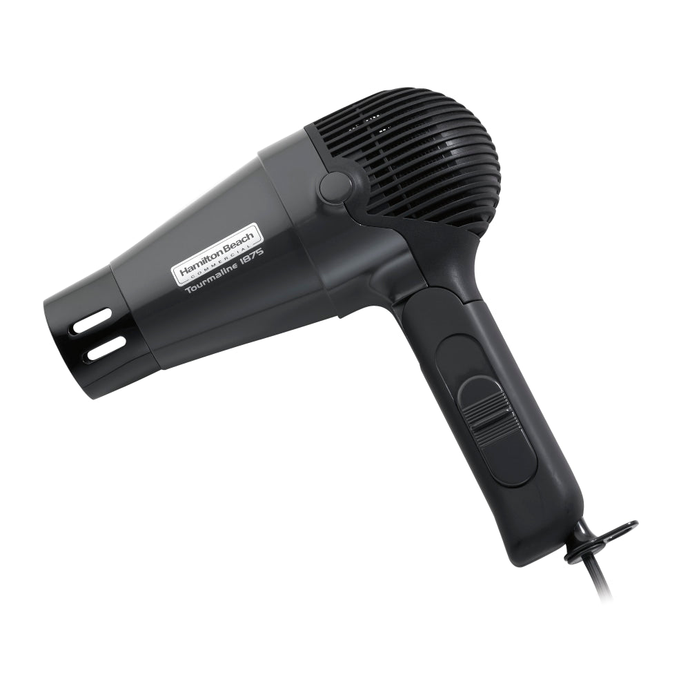Hamilton Beach Commercial Hand-Held Hair Dryer, Mid Size, Black, 1875W, Total Qty 1