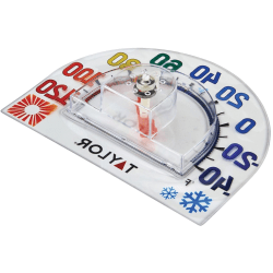 Taylor Four Seasons Cling Thermometer - 40 deg.F (-40 deg.C) to 248 deg.F (120 deg.C) - Assorted