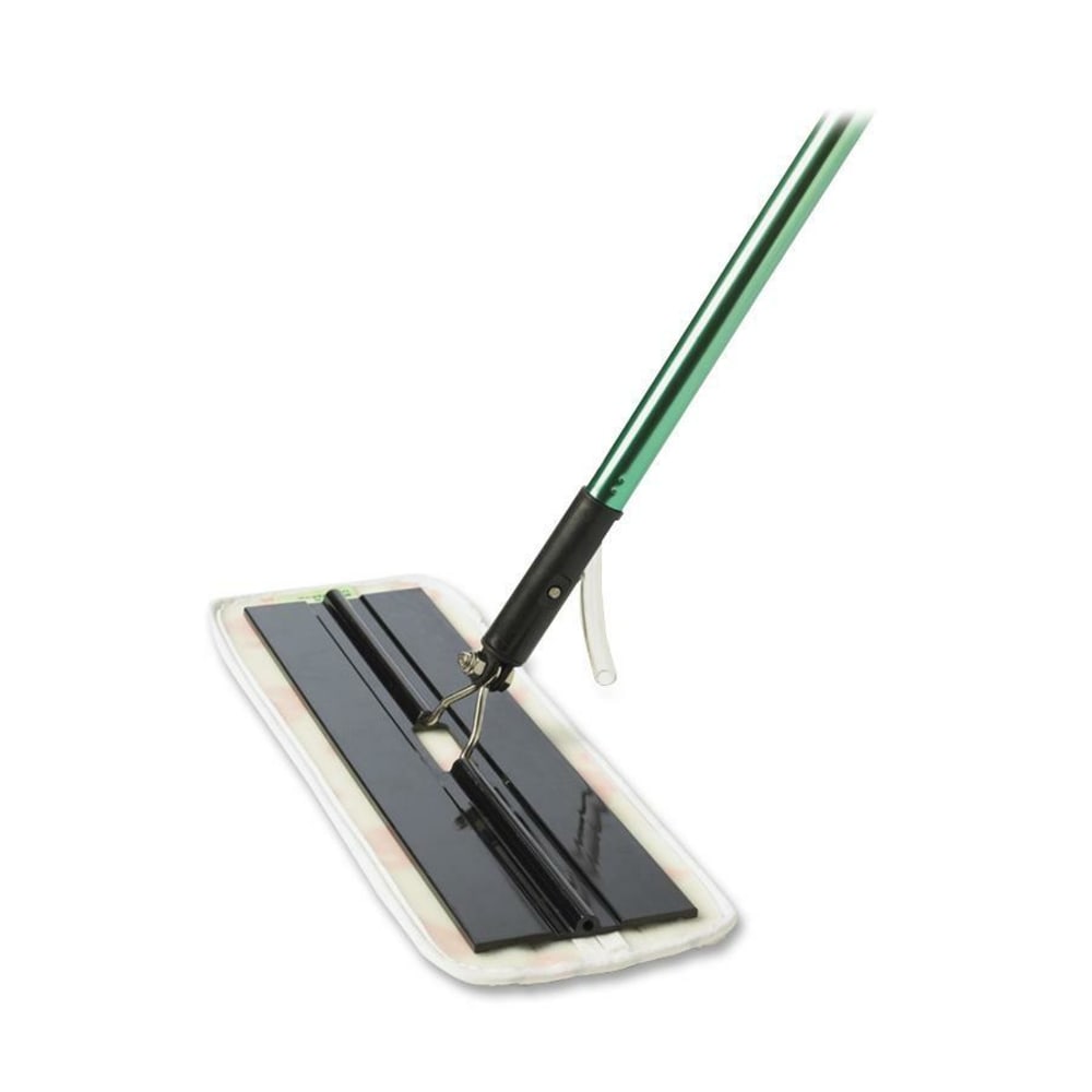 3M Flat Mop System - 16in Width x 54in Height MicroFiber Head - Aluminum Handle - Launderable, Lightweight - Green - 1 Each