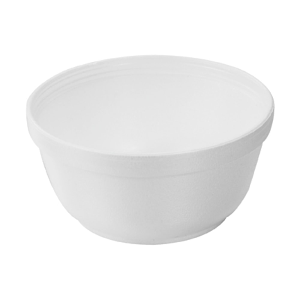 Dart Insulated Foam Bowls, 12 oz, White, 50/Pack, 20 Packs/Carton