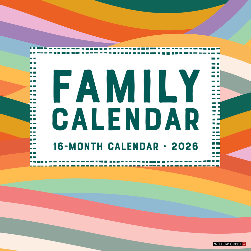 2026 Willow Creek Press Art & Design Monthly Wall Calendar, 12in x 12in, Family Planner Calendar, January To December, 55427