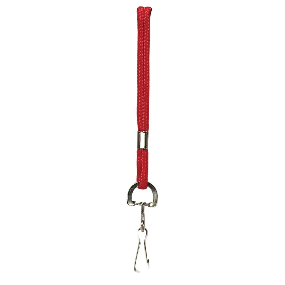 Baumgartens Lanyards, 38in, Red, Pack Of 24