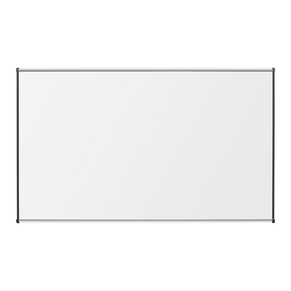 Lorell Porcelain Unframed Dry-Erase Whiteboard, 96in x 48in, Satin Aluminum Frame